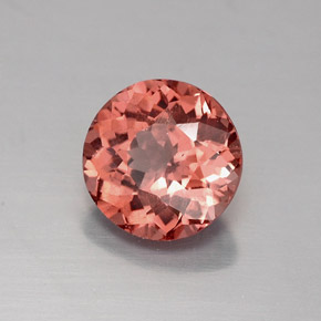 Granato malese naturale arancione da 1,49 ct, taglio rotondo, VS