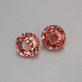 Granato malese naturale arancione da  ct, taglio rotondo, VVS-VS