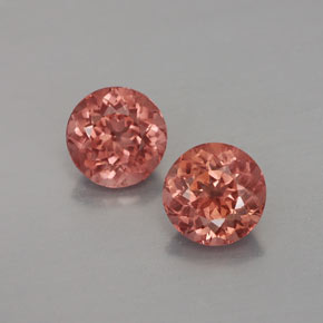 Granato malese naturale arancione da  ct, taglio rotondo, VVS-VS