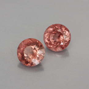 Granato malese naturale arancione da  ct, taglio rotondo, VVS-VS