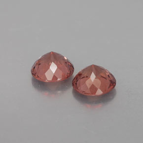 Granato malese naturale arancione da  ct, taglio rotondo, VVS-VS