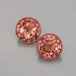 Granato malese naturale arancione da  ct, taglio rotondo, VVS-VS