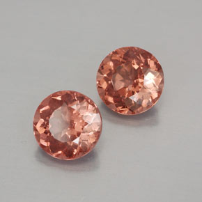 Granato malese naturale arancione da  ct, taglio rotondo, VVS-VS