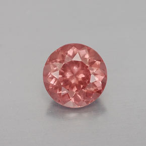 Granato malese naturale arancione da 1,02 ct, taglio rotondo, VS