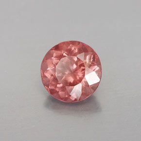 Granato malese naturale arancione da 1,02 ct, taglio rotondo, VS