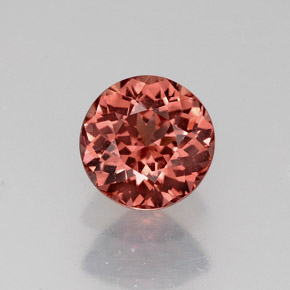 Granato malese naturale arancione da 1,18 ct, taglio rotondo, VVS-VS