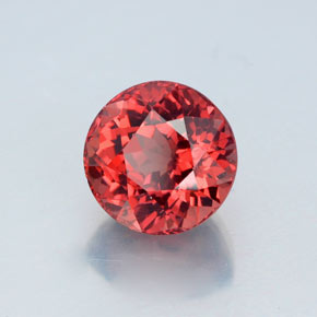 Granato malese naturale arancione da 3,33 ct, taglio rotondo, VS