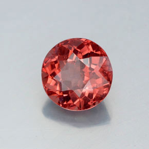 Granato malese Arancione naturale da 2.95 ct, Taglio rotondo, VS