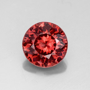Granato malese Color rosa naturale da 3.09 ct, Taglio rotondo, VVS-VS