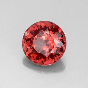 Granato malese Color rosa naturale da 3.09 ct, Taglio rotondo, VVS-VS