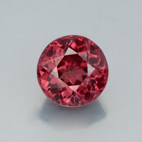 Granato malese naturale rosa da 3,24 ct, taglio rotondo, VVS-VS