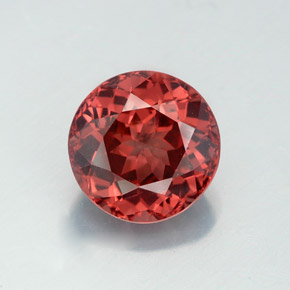 Granato malese naturale rosa da 3,54 ct, taglio rotondo, VS