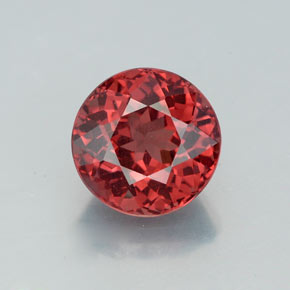 Granato malese naturale rosa da 3,47 ct, taglio rotondo, VVS-VS