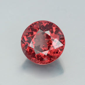 Granato malese naturale rosa da 3,47 ct, taglio rotondo, VVS-VS