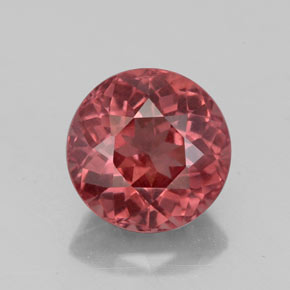 Granato malese naturale rosa da 3,14 ct, taglio rotondo, VS