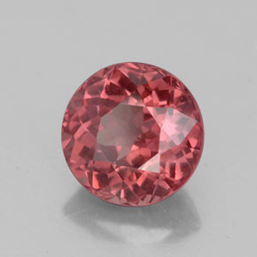 Granato malese naturale rosa da 3,14 ct, taglio rotondo, VS