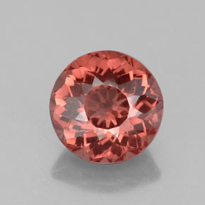 Granato malese Arancione naturale da 2.53 ct, Taglio rotondo, VS