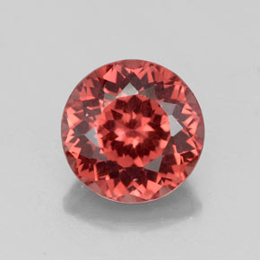 Granato malese naturale arancione da 2,63 ct, taglio rotondo, VVS