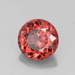 Granato malese naturale arancione da 2,63 ct, taglio rotondo, VVS