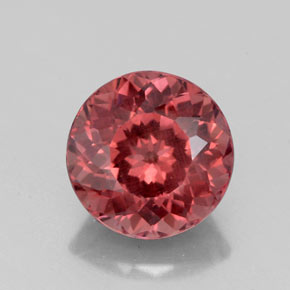 Granato malese Color rosa naturale da 3.06 ct, Taglio rotondo, VS