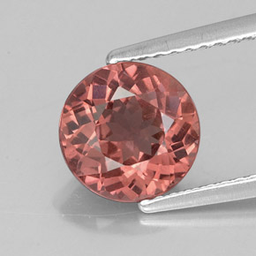 Granato malese naturale rosa da 2,37 ct, taglio rotondo, VS