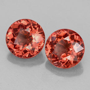 Granato malese naturale rosa da  ct, taglio rotondo, VS