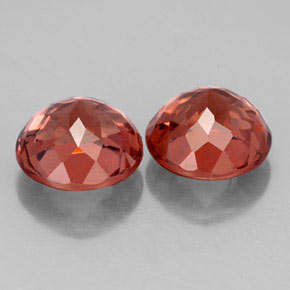 Granato malese naturale rosa da  ct, taglio rotondo, VS