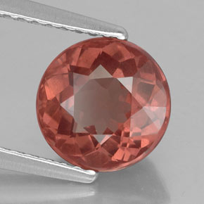 Granato malese Color rosa naturale da 2.60 ct, Taglio rotondo, VVS-VS