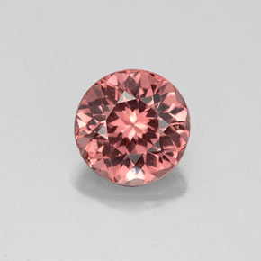 Granato malese naturale rosa da 2,30 ct, taglio rotondo, VVS-VS