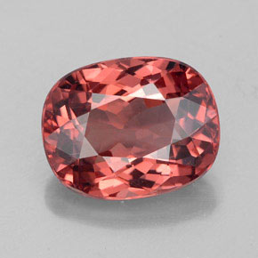 Granato malese naturale rosa da 3,66 ct, taglio a cuscino, VVS-VS