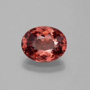 Granato malese Color rosa naturale da 3.22 ct, Taglio ovale, VVS-VS