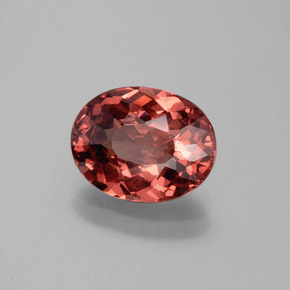 Granato malese Color rosa naturale da 3.22 ct, Taglio ovale, VVS-VS