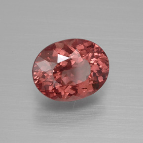 Granato malese Color rosa naturale da 3.45 ct, Taglio ovale, VS