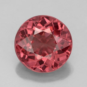 Granato malese Rosato naturale da 4.37 ct, Taglio rotondo, VS
