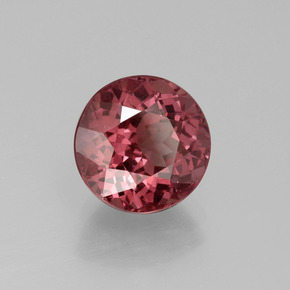 Granato malese naturale rosa da 3,84 ct, taglio rotondo, VS