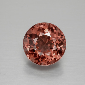 Granato malese Color rosa naturale da 4.26 ct, Taglio rotondo, VS