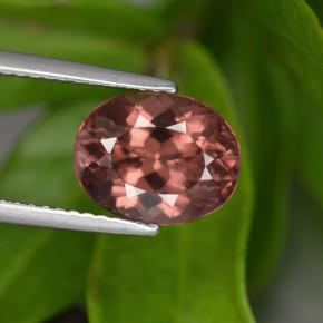 Granato malese Color rosa naturale da 3.45 ct, Taglio ovale, VVS-VS