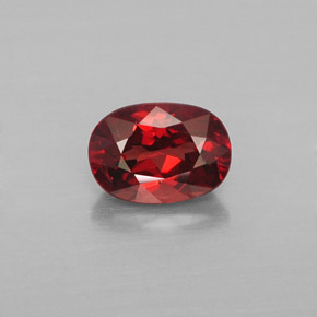 Granato malese naturale arancione da 1,07 ct, taglio ovale, VS