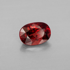 Granato malese naturale arancione da 1,07 ct, taglio ovale, VS