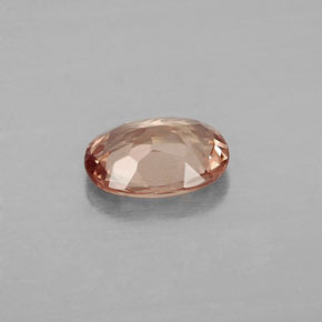 Granato malese Rosa arancione naturale da 0.90 ct, Taglio ovale, VS