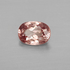 Granato malese naturale rosa da 1,03 ct, taglio ovale, VVS-VS