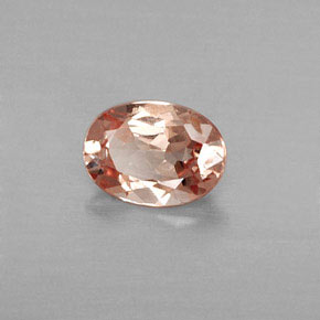 Granato malese Color champagne naturale da 0.89 ct, Taglio ovale, VS