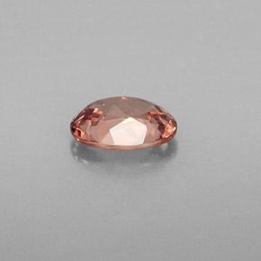 Granato malese naturale rosa da 0,85 ct, taglio ovale, VVS-VS