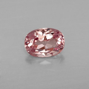 Granato malese naturale rosa da 1,04 ct, taglio ovale, VVS-VS