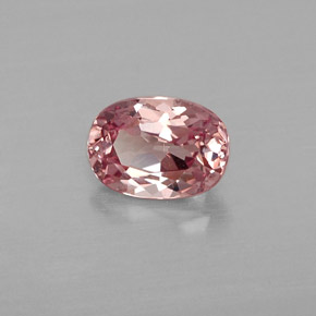 Granato malese naturale rosa da 1,04 ct, taglio ovale, VVS-VS