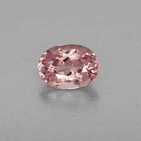 Granato malese naturale rosa da 1,02 ct, taglio ovale, VS