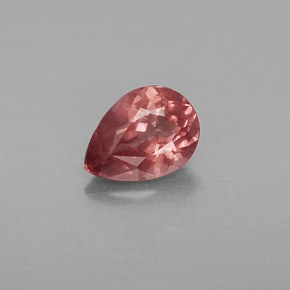 Granato malese naturale rosa da 0,79 ct, taglio a pera, VS