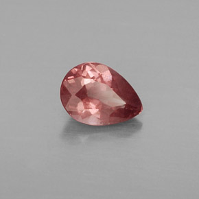 Granato malese naturale rosa da 0,79 ct, taglio a pera, VS