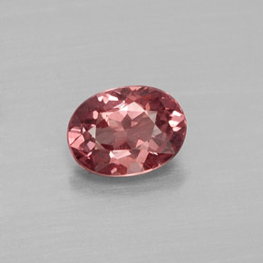 Granato malese naturale rosa da 1,03 ct, taglio ovale, VVS-VS