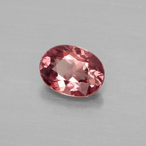 Granato malese naturale rosa da 1,03 ct, taglio ovale, VVS-VS